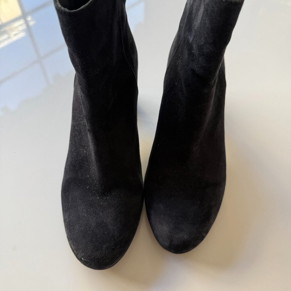Boden Navy Blue Suede Ankle Boots  - Size 38/8
